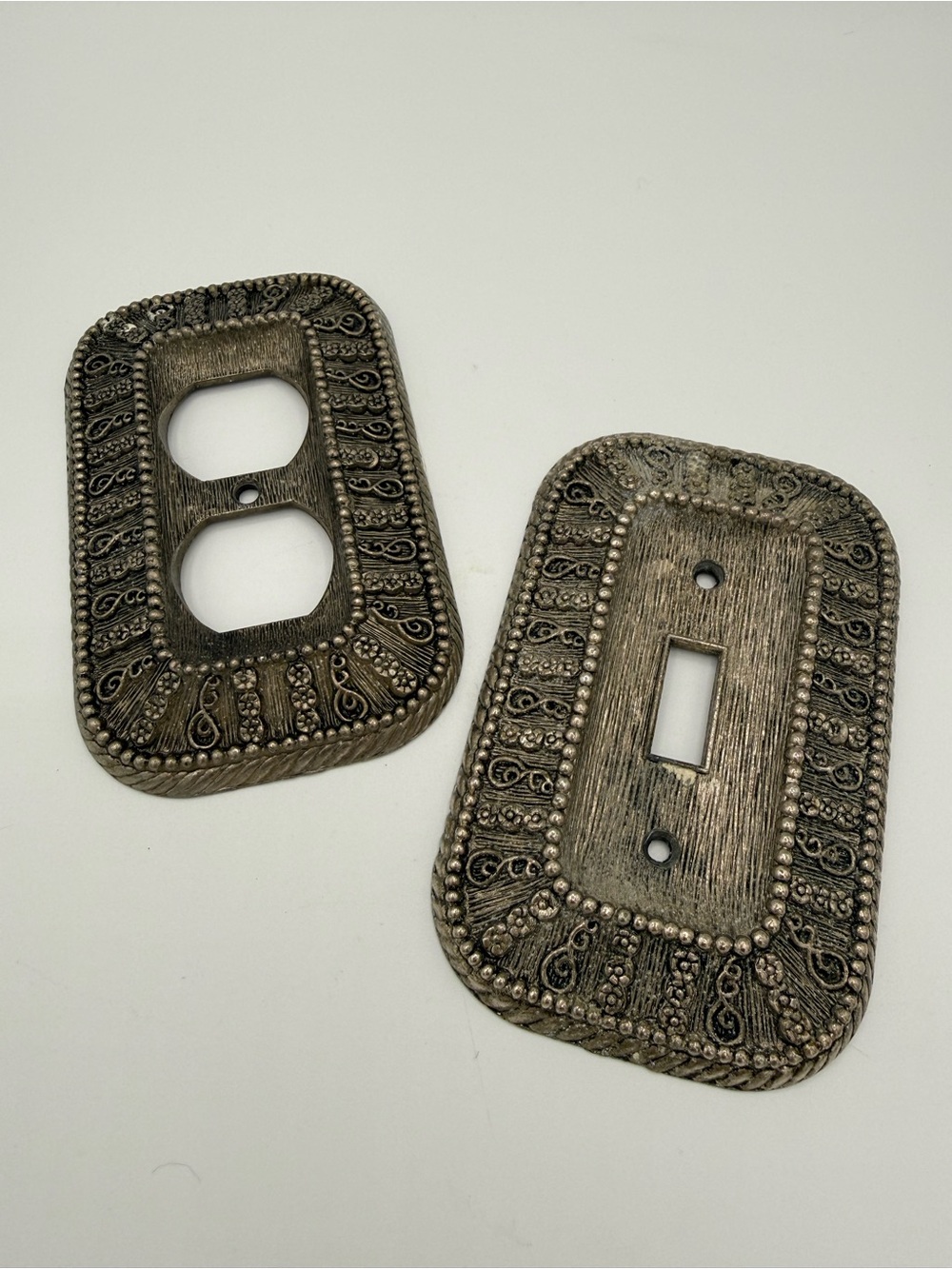 Vintage Ornate Decorative Metal Switch & Outlet Plate Covers